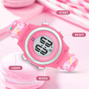 LOOKHAA Kids Stylish 3D Pink Unicorn Digital LED Sport Watch - Pink lookhaa