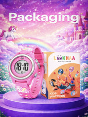 LOOKHAA Kids Stylish 3D Pink Unicorn Digital LED Sport Watch - Pink lookhaa