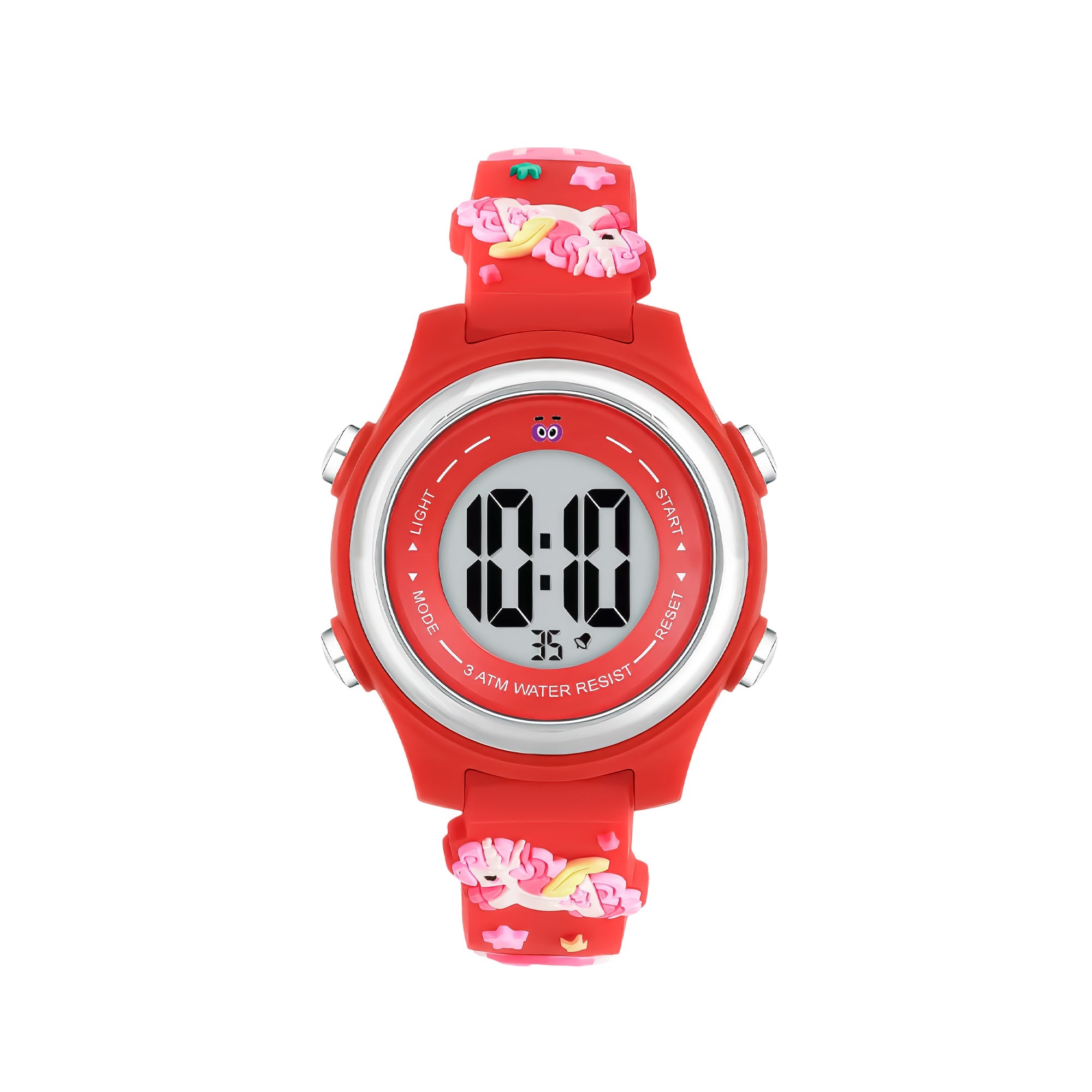 LOOKHAA Kids Stylish 3D Red Unicorn Digital LED Sport Watch - Red lookhaa