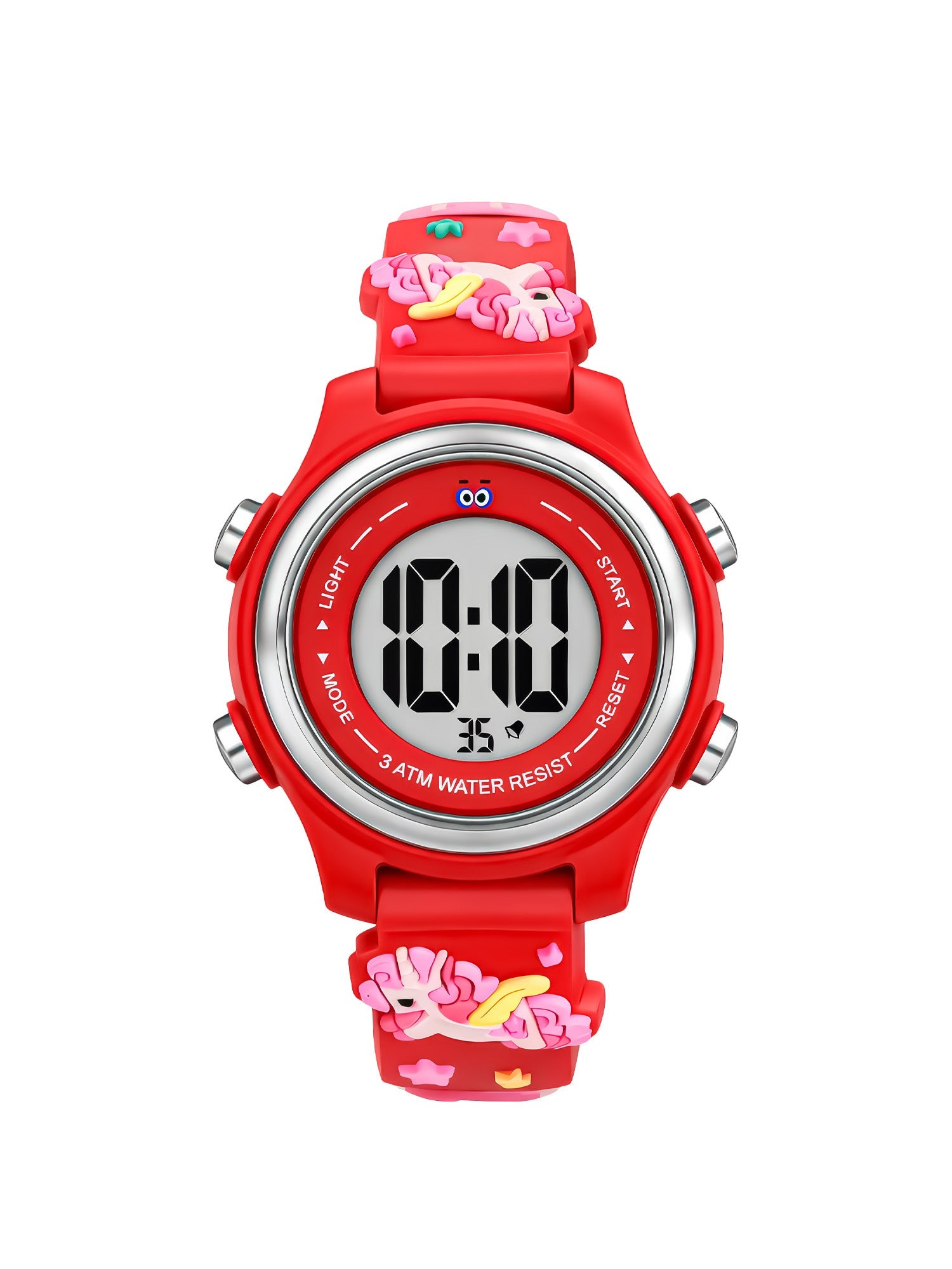 LOOKHAA Kids Stylish 3D Red Unicorn Digital LED Sport Watch - Red lookhaa