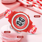 LOOKHAA Kids Stylish 3D Red Unicorn Digital LED Sport Watch - Red lookhaa