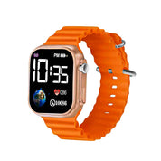 LOOKHAA Kids Sporty Style Digital  Sport Wrist Watch - Orange lookhaa