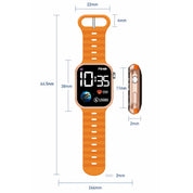 LOOKHAA Kids Sporty Style Digital  Sport Wrist Watch - Orange lookhaa