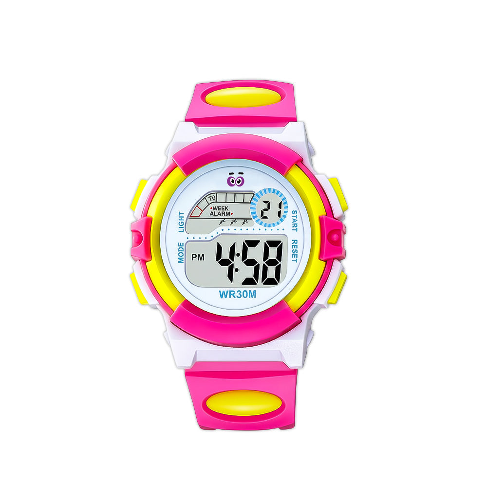 LOOKHAA Girls Kids Multicolor Light Digital Sport Wrist Watch