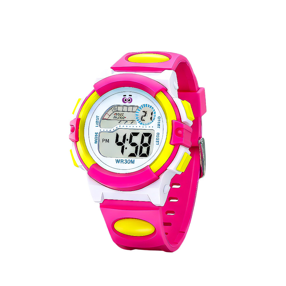 LOOKHAA Girls Kids Multicolor Light Digital Sport Wrist Watch
