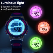 LOOKHAA Boys Kids Multicolor Light Digital Sport Wrist Watch