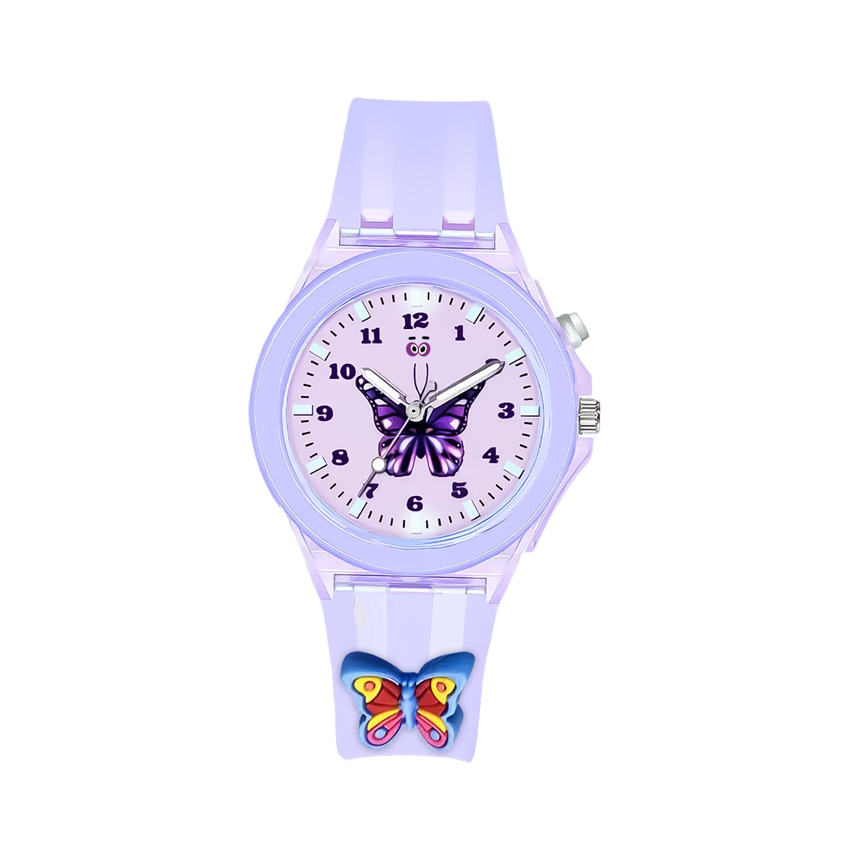 LOOKHAA Kids Beautiful Butterfly  7 Disco Light Analog Watch for Girls lookhaa