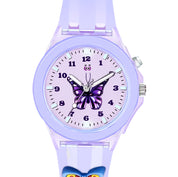 LOOKHAA Kids Beautiful Butterfly  7 Disco Light Analog Watch for Girls lookhaa