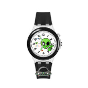 LOOKHAA Kids Fun Alien Character 7 Disco Light Analog Watch lookhaa