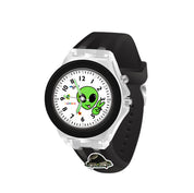 LOOKHAA Kids Fun Alien Character 7 Disco Light Analog Watch lookhaa