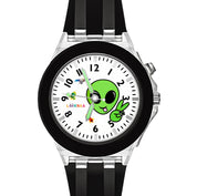 LOOKHAA Kids Fun Alien Character 7 Disco Light Analog Watch lookhaa