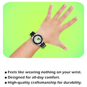 LOOKHAA Kids Fun Alien Character 7 Disco Light Analog Watch lookhaa