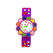 LOOKHAA Kids Colorful Flower Analog Watch for Girls lookhaa