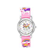 LOOKHAA Kids Girls Unicorn Theme Analog Wrist Watch lookhaa