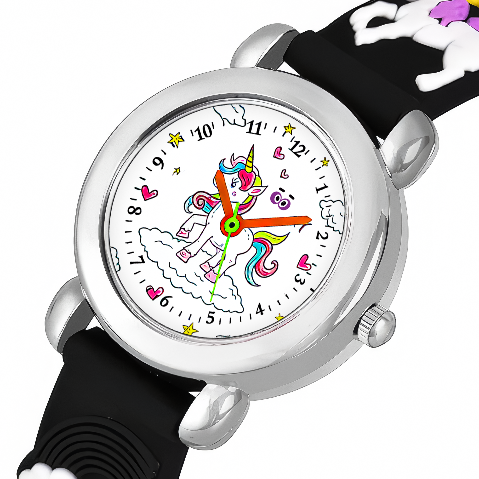 LOOKHAA Kids Girls Unicorn Theme Analog Wrist Watch lookhaa