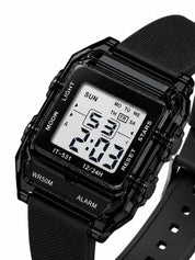 LOOKHAA Unisex Kids Black Multi-Function Digital Watch lookhaa