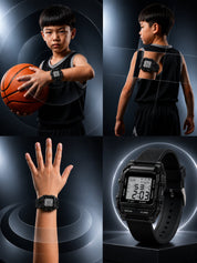 LOOKHAA Unisex Kids Black Multi-Function Digital Watch lookhaa