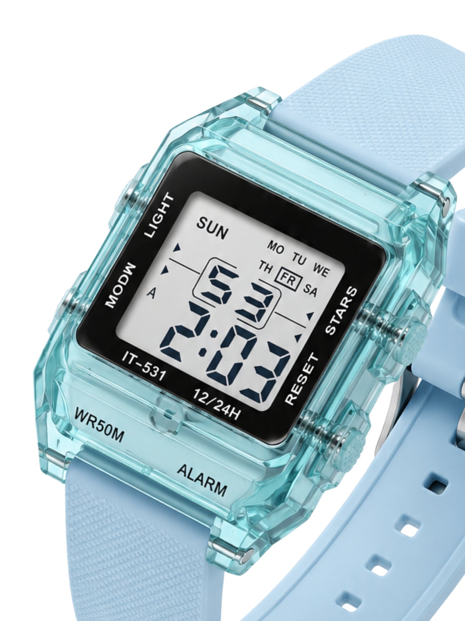 LOOKHAA Unisex Kids Blue Multi-Function Digital Watch lookhaa