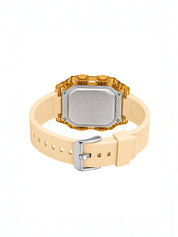 LOOKHAA Unisex Kids Cream Multi-Function Digital Watch lookhaa