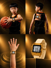 LOOKHAA Unisex Kids Cream Multi-Function Digital Watch lookhaa
