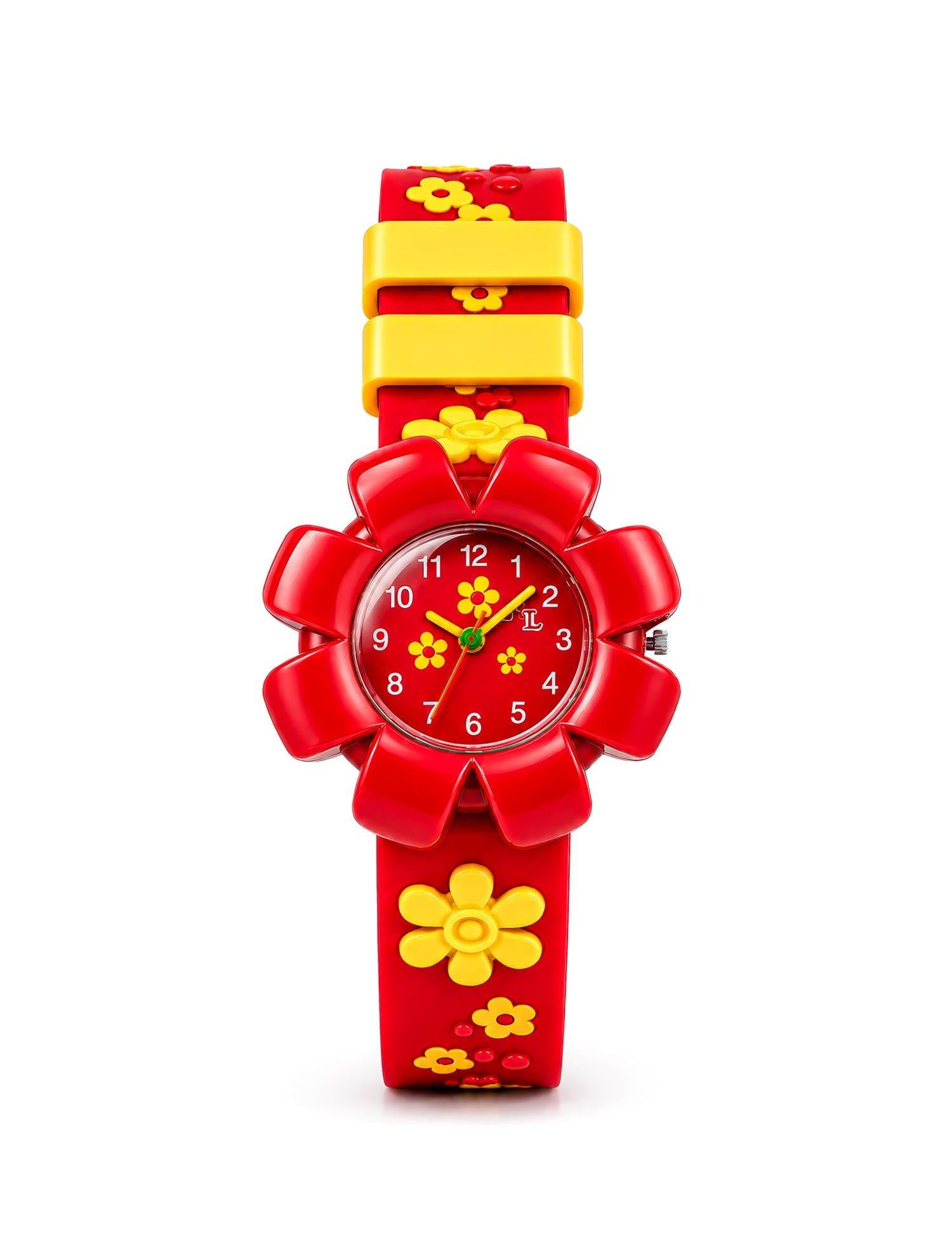 LOOKHAA Girls Kids Red Flower Analog Watch lookhaa