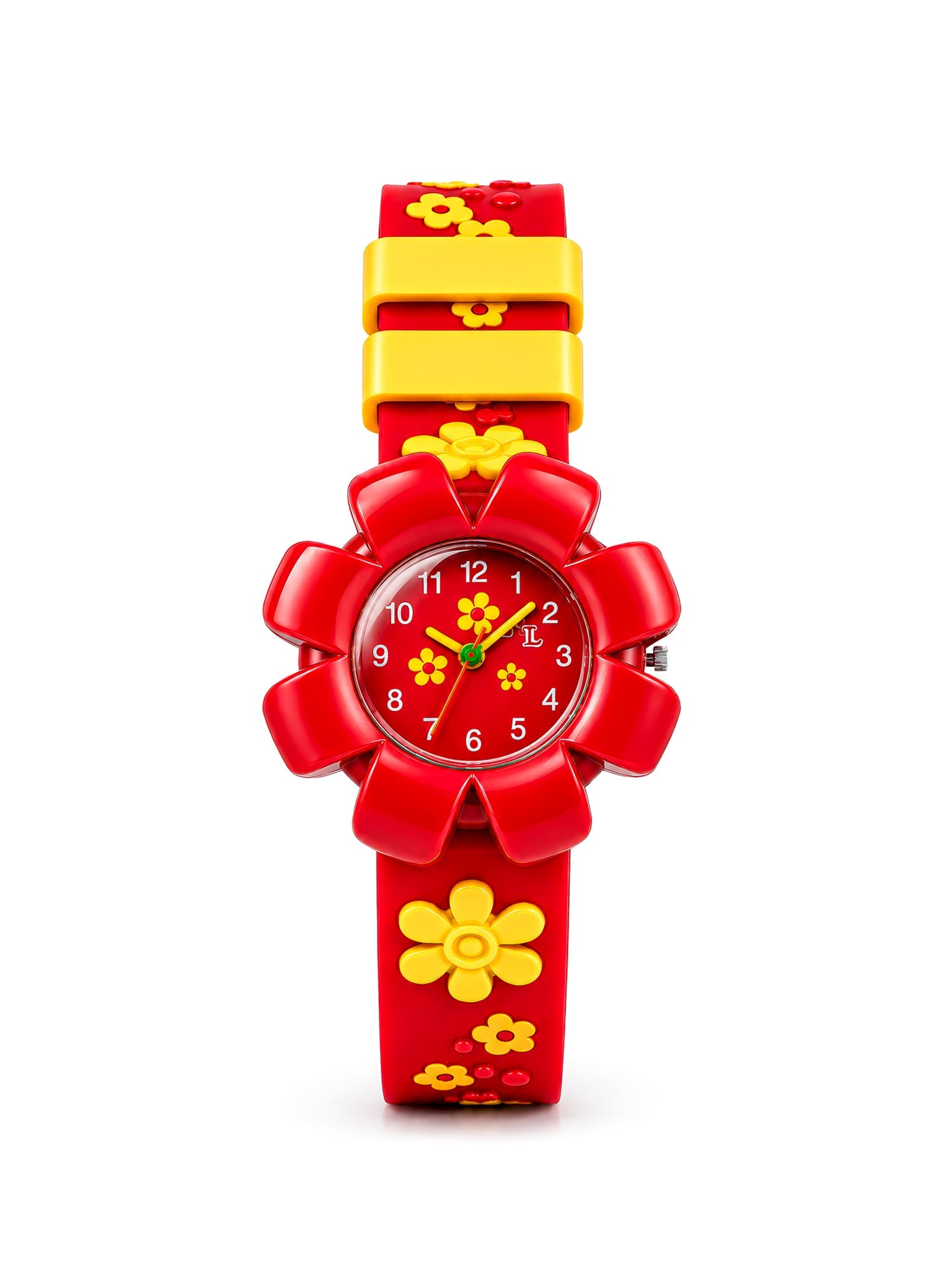 LOOKHAA Girls Kids Red Flower Analog Watch lookhaa