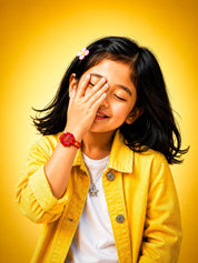 LOOKHAA Girls Kids Red Flower Analog Watch lookhaa