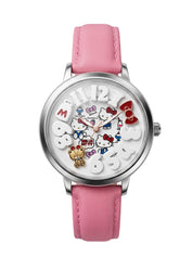 LOOKHAA Trendy Girls Analog Watch with Pink Leather Strap lookhaa