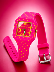 LOOKHAA Kids CandyPop Square Dial Analog Watch with Silicone Strap – Pink & Yellow lookhaa