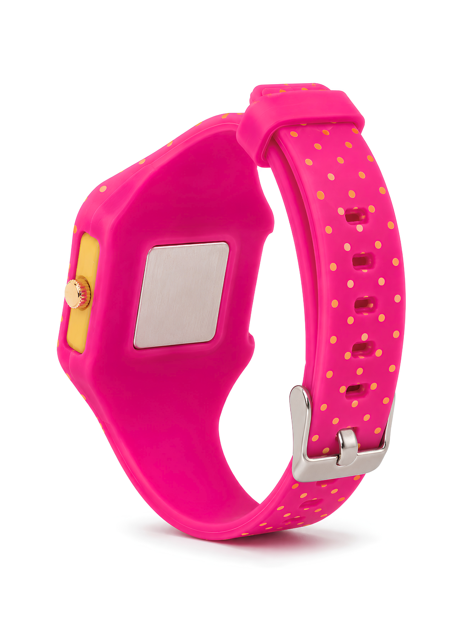 LOOKHAA Kids CandyPop Square Dial Analog Watch with Silicone Strap – Pink & Yellow lookhaa