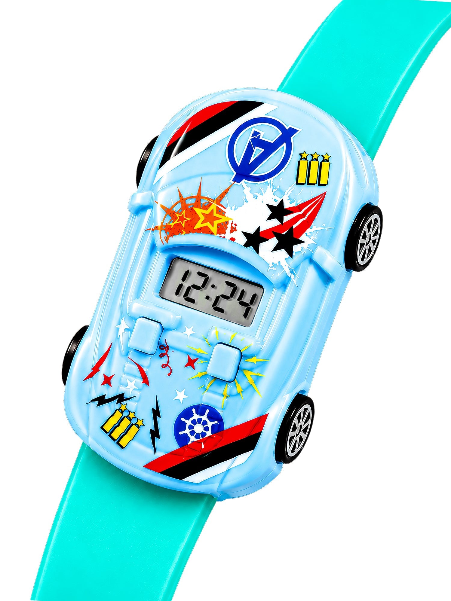 LOOKHAA Kids Movable Car Digital Watch for Boys & Girls lookhaa
