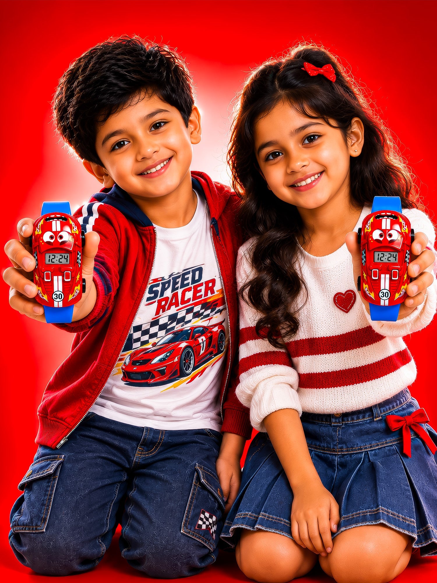 LOOKHAA Kids Movable Car Digital Watch for Boys & Girls lookhaa