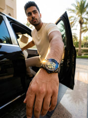 LOOKHAA Men’s Premium Black Skeleton Style Analog Watch