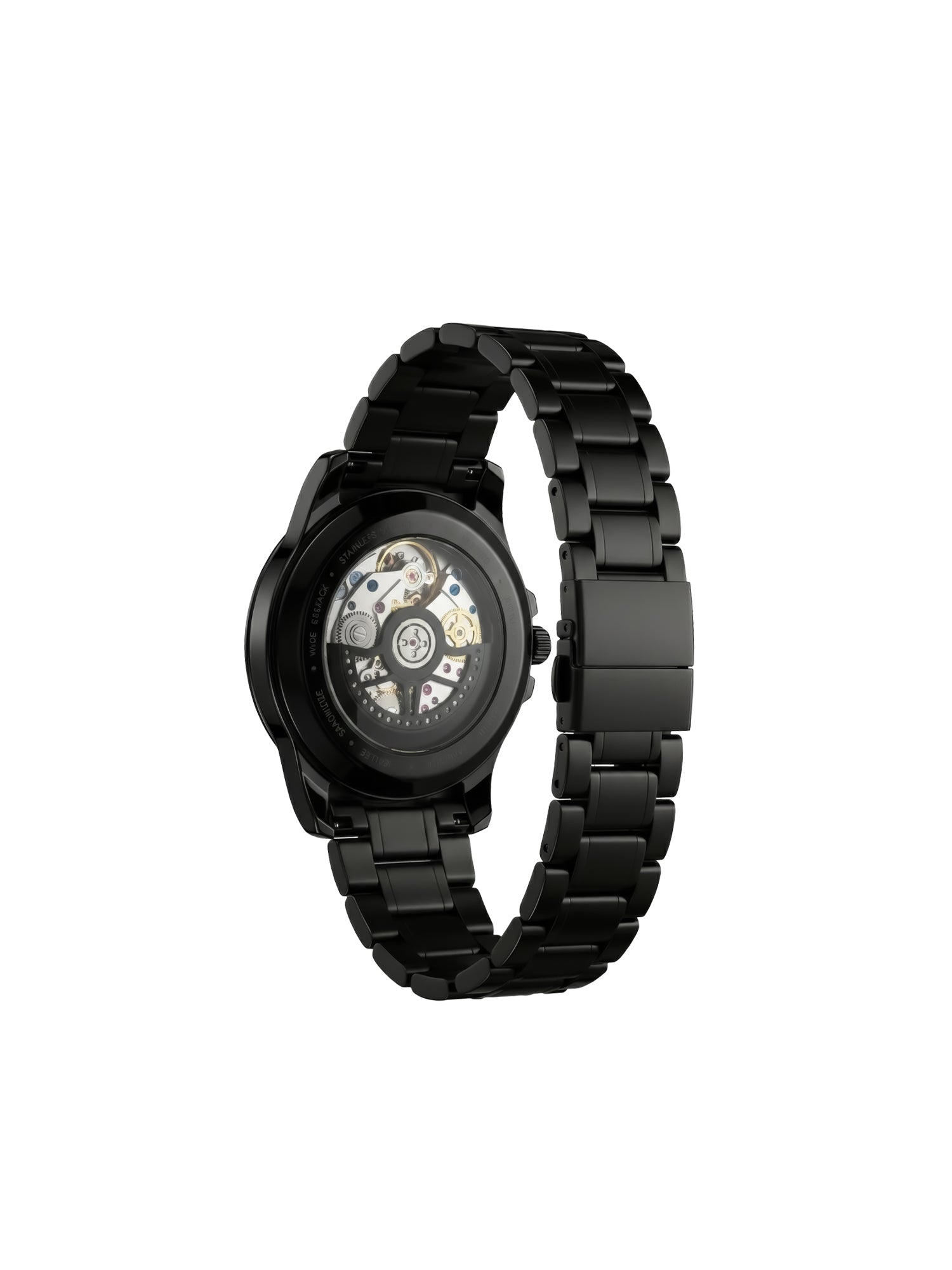 LOOKHAA Men’s Premium Black Skeleton Style Analog Watch