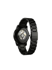 LOOKHAA Men’s Premium Black Skeleton Style Analog Watch