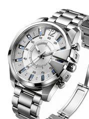 LOOKHAA Men Dial & Stainless Steel Bracelet Style Straps Analogue Watch lookhaa