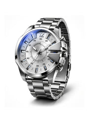 LOOKHAA Men Dial & Stainless Steel Bracelet Style Straps Analogue Watch lookhaa