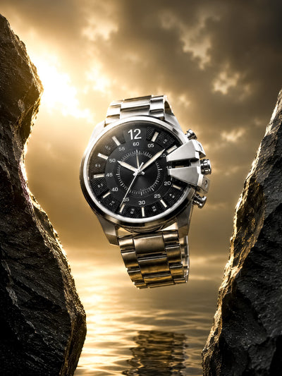 LOOKHAA Men Dial & Stainless Steel Bracelet Style Straps Analogue Watch