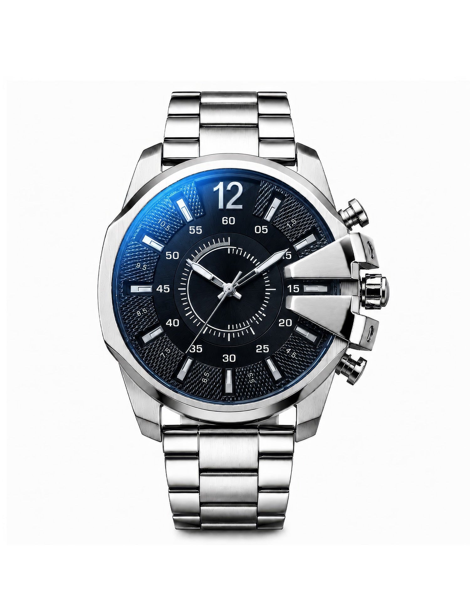 LOOKHAA Men Dial & Stainless Steel Bracelet Style Straps Analogue Watch (Copy) lookhaa