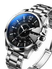 LOOKHAA Men Dial & Stainless Steel Bracelet Style Straps Analogue Watch (Copy) lookhaa
