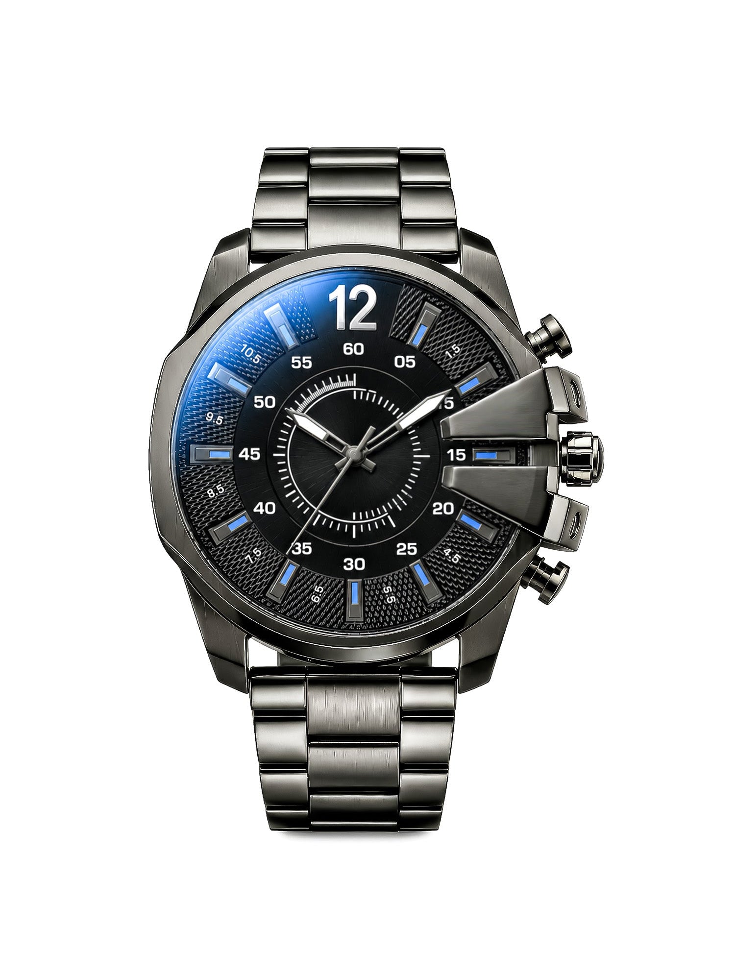 LOOKHAA Men Dial & Stainless Steel Bracelet Style Straps Analogue Watch lookhaa