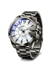 LOOKHAA Men Dial & Stainless Steel Bracelet Style Straps Analogue Watch lookhaa