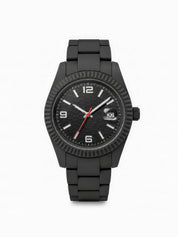 LOOKHAA Men Black Fiber Analog Watch with Date Display lookhaa