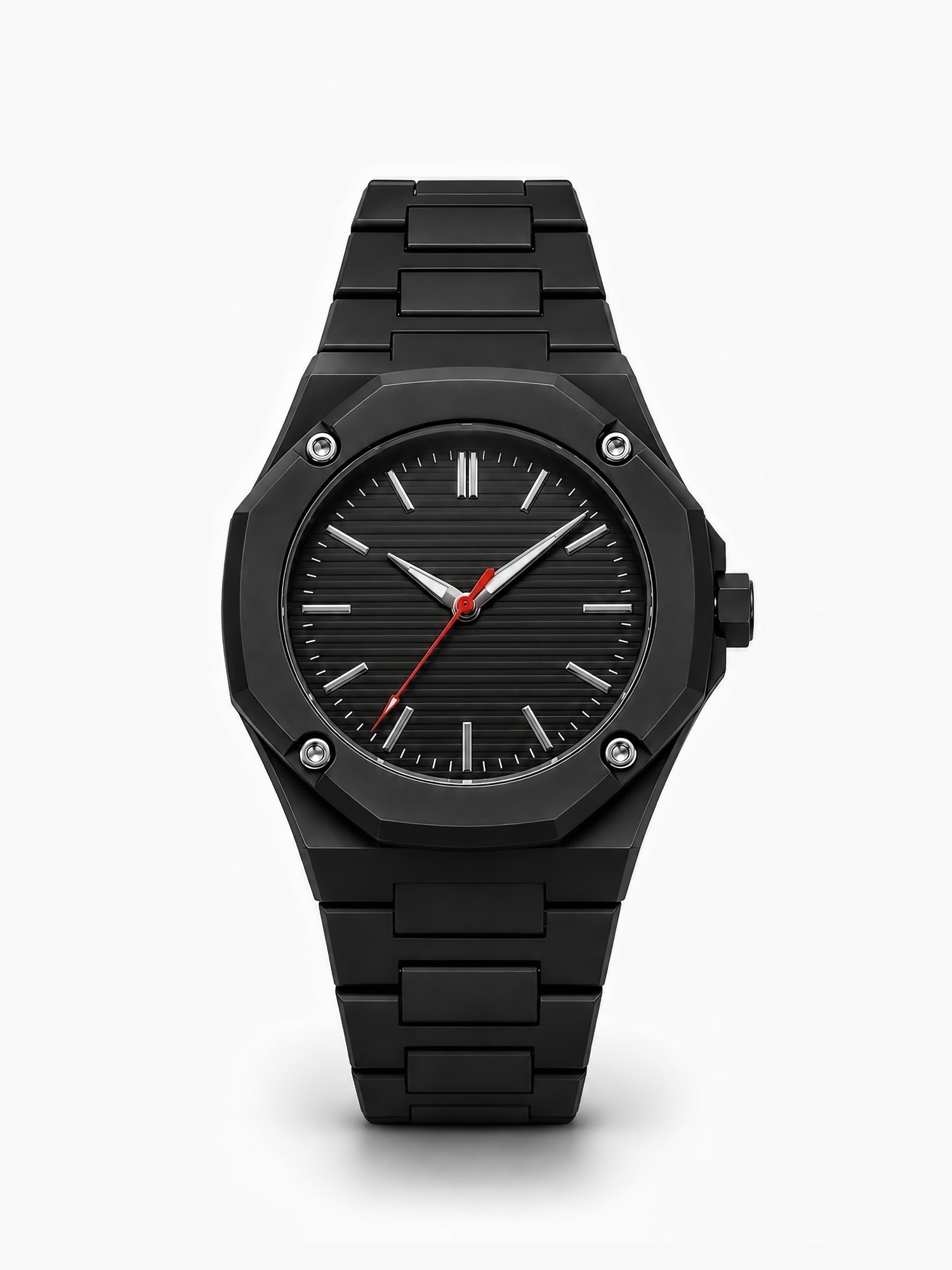 LOOKHAA Men Black Fiber Analog Watch lookhaa