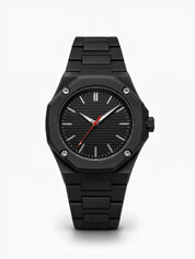 LOOKHAA Men Black Fiber Analog Watch lookhaa