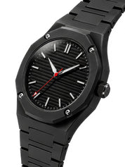 LOOKHAA Men Black Fiber Analog Watch lookhaa