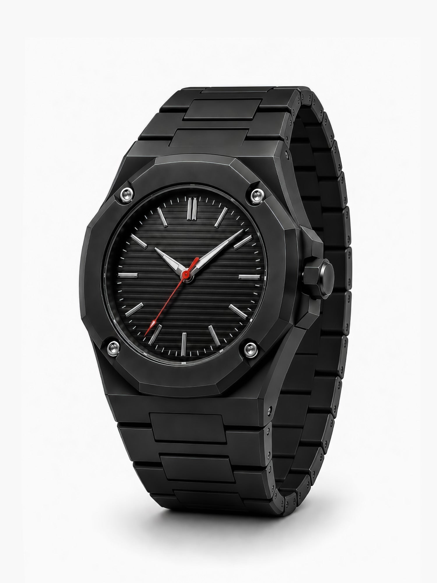 LOOKHAA Men Black Fiber Analog Watch lookhaa