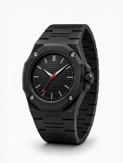 LOOKHAA Men Black Fiber Analog Watch lookhaa