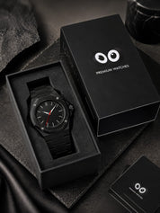 LOOKHAA Men Black Fiber Analog Watch lookhaa