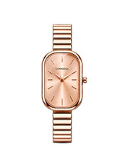 LOOKHAA Women's Luxury Rose Gold Oval Dial Analog Watch lookhaa